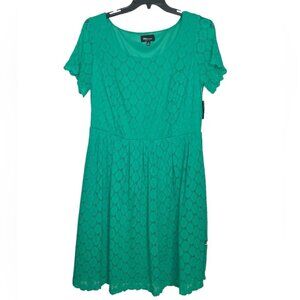 Ronni Nicole Green Lace Dress sz 1X